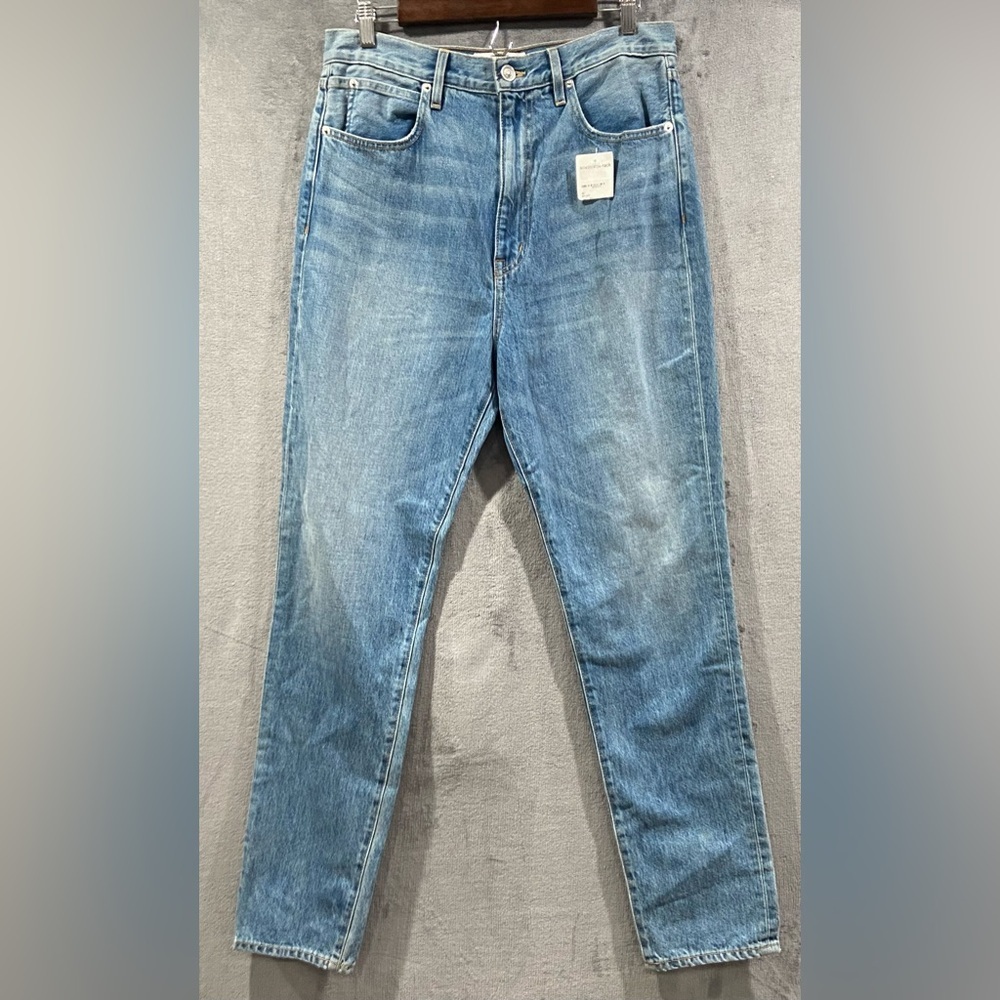 SLVRLAKE Beatnik Slim Straight High Rise Light Wash Jeans Women’s Size 31 NWT